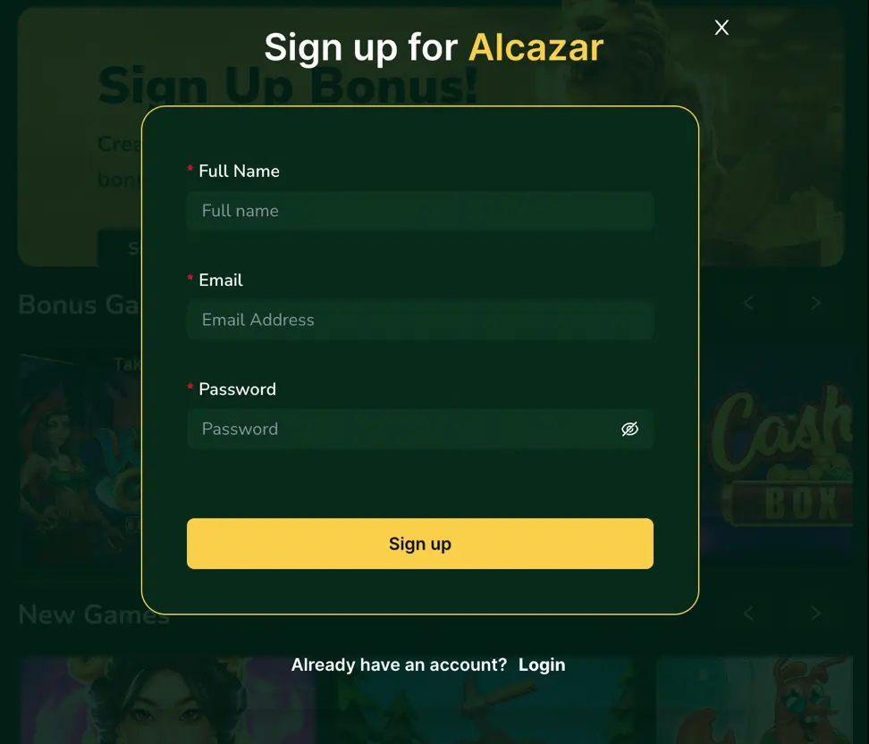 Alcazar Casino Review: Special Bonus and Features