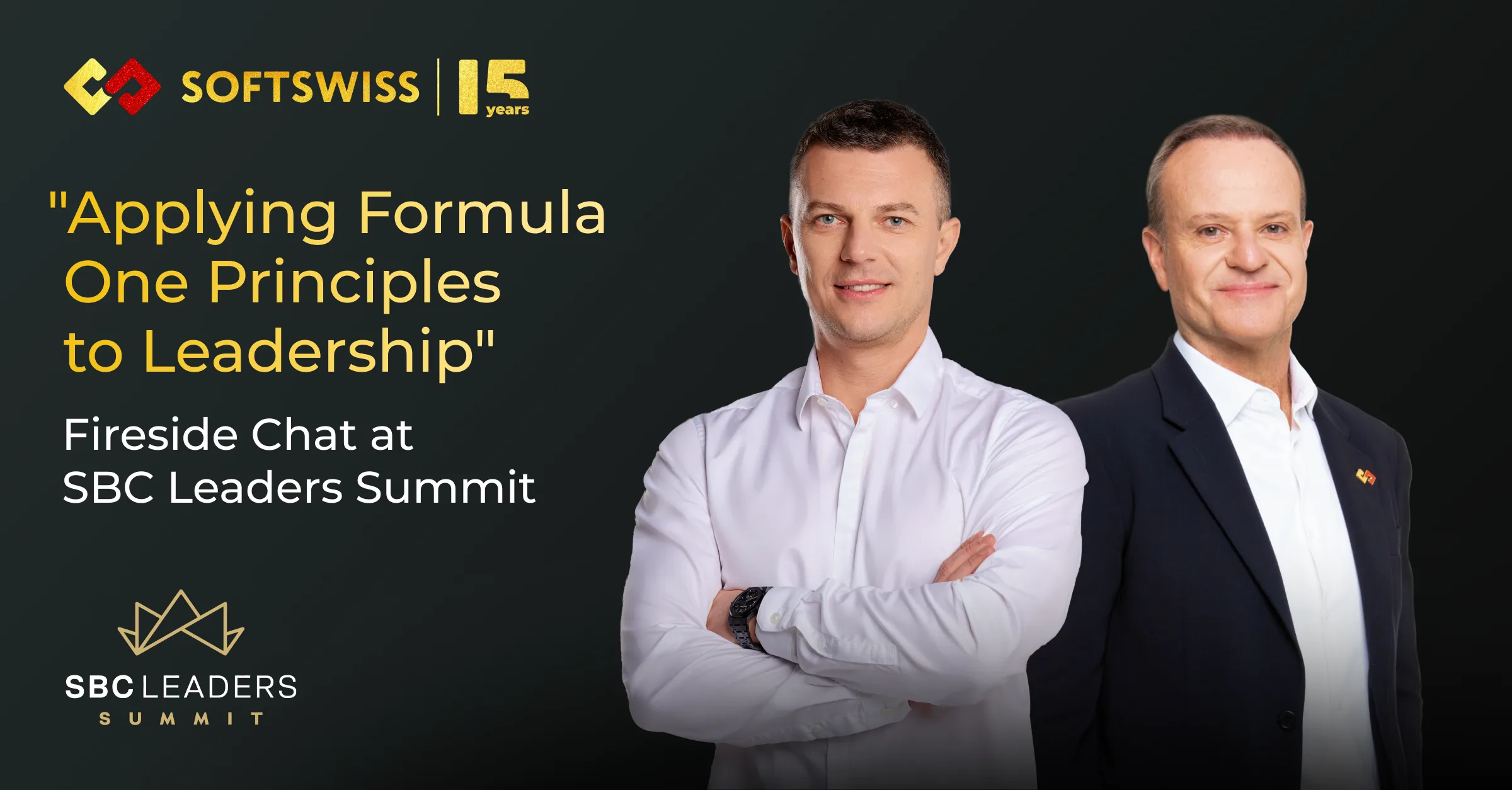 Applying Formula One Principles to Leadership: Ivan Montik and Rubens Barrichello at SBC Leaders Summit