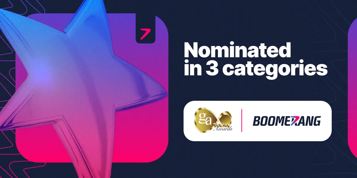 Boomerang Shortlisted in 3 Categories at the International Gaming Awards 2025