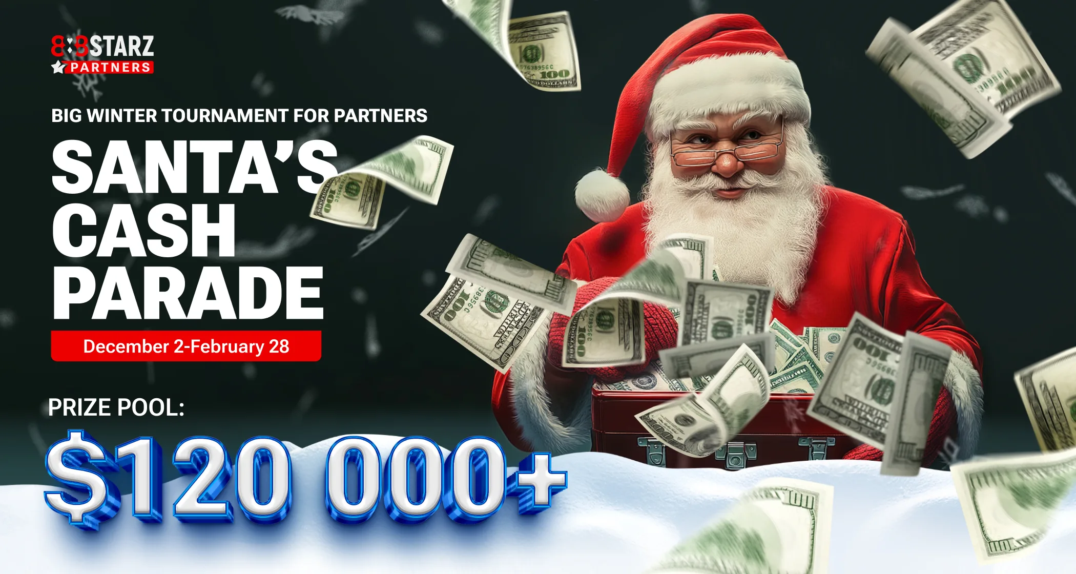 Start 2025 with a Bang 888STARZ Partners Launches "Santa’s Cash Parade