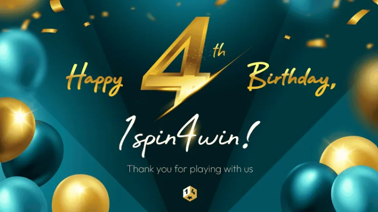 1spin4win celebrates its 4th anniversary