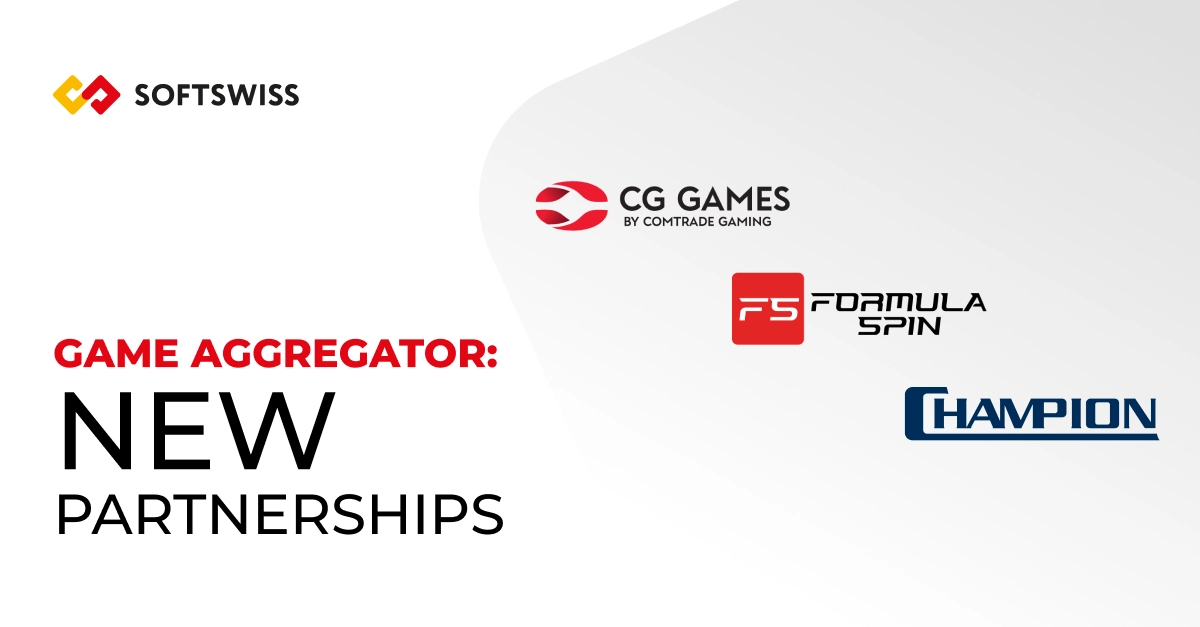 SOFTSWISS Game Aggregator Expands Its Portfolio with CG Games, Champion, and Formula Spin