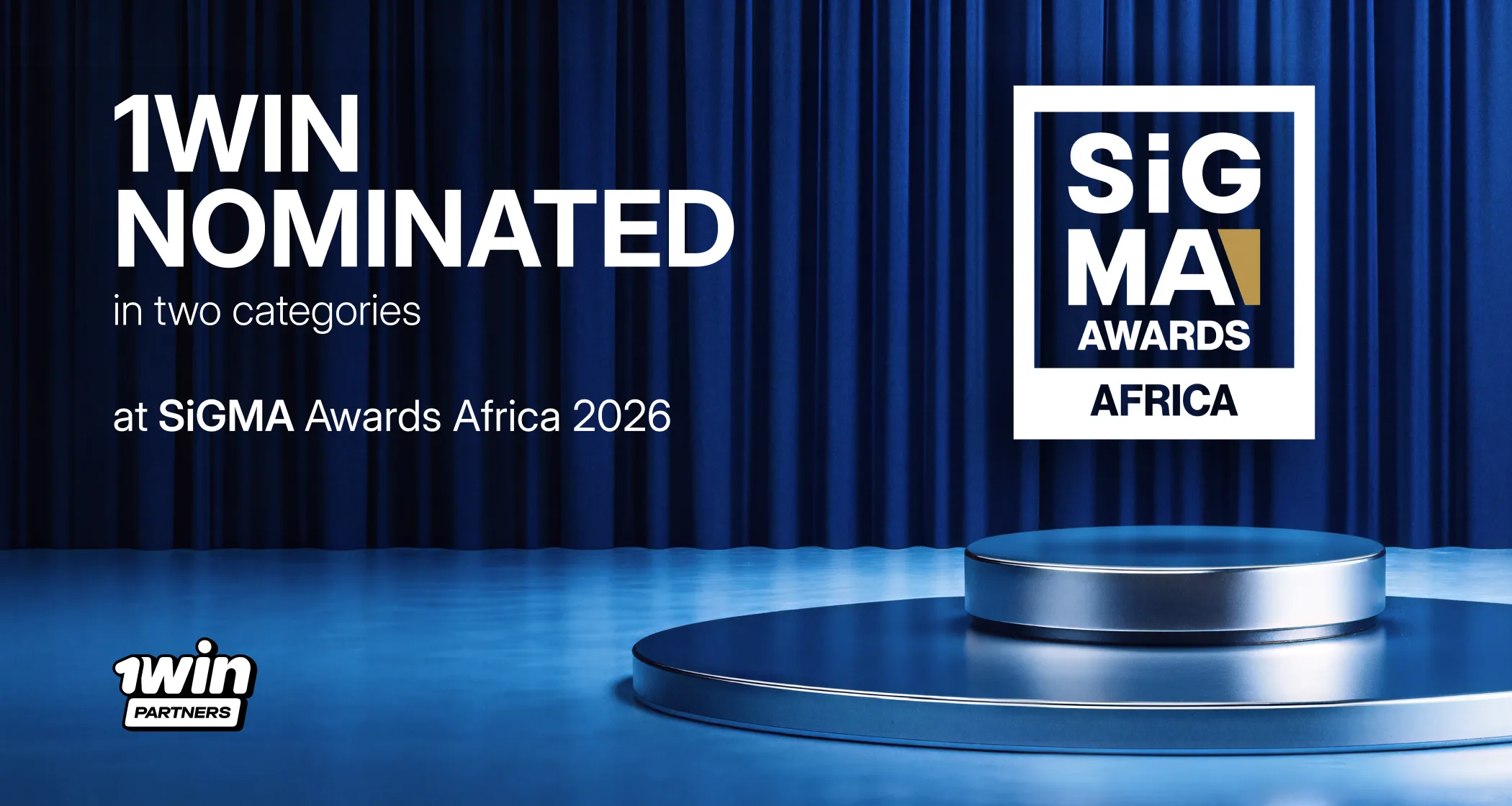 1win nominated in two categories at SiGMA Awards Africa 2026