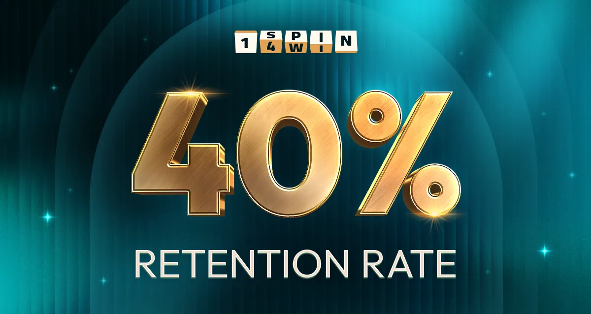 1spin4win reports a steady 40% month-to-month retention rate across its slot portfolio