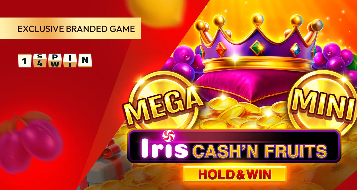 1spin4win presents Iris Cash’n Fruits Hold and Win, a branded slot for Iris Casino
