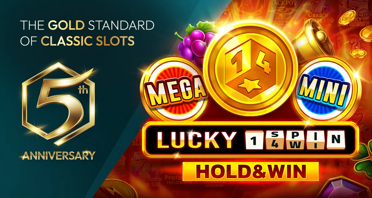  1spin4win presents Lucky 1spin4win Hold and Win to mark its 5th anniversary