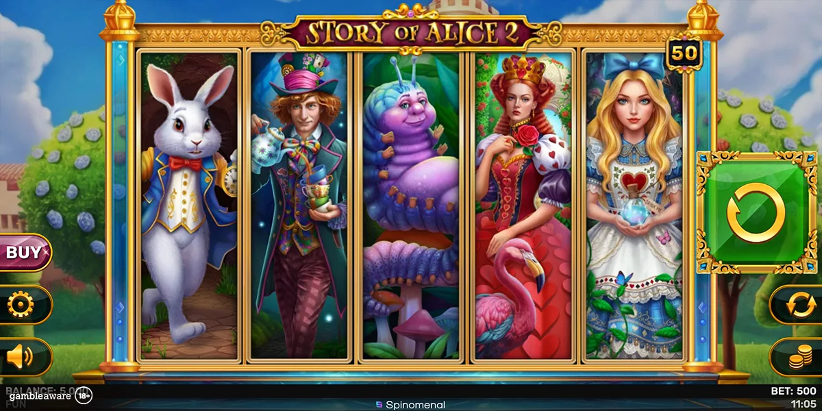 Spinomenal opens the door to Wonderland with Story of Alice 2