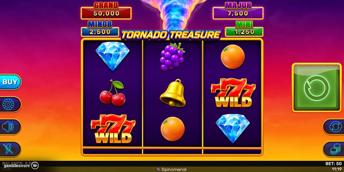 Spinomenal whips up a storm with Tornado Treasure – Hold & Hit 3×3